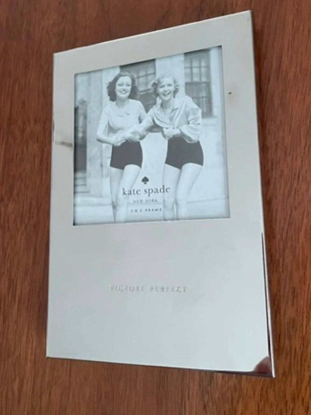 kate spade LENOX Mirrored Glass 3x3 Frame in Silver Picture Perfect